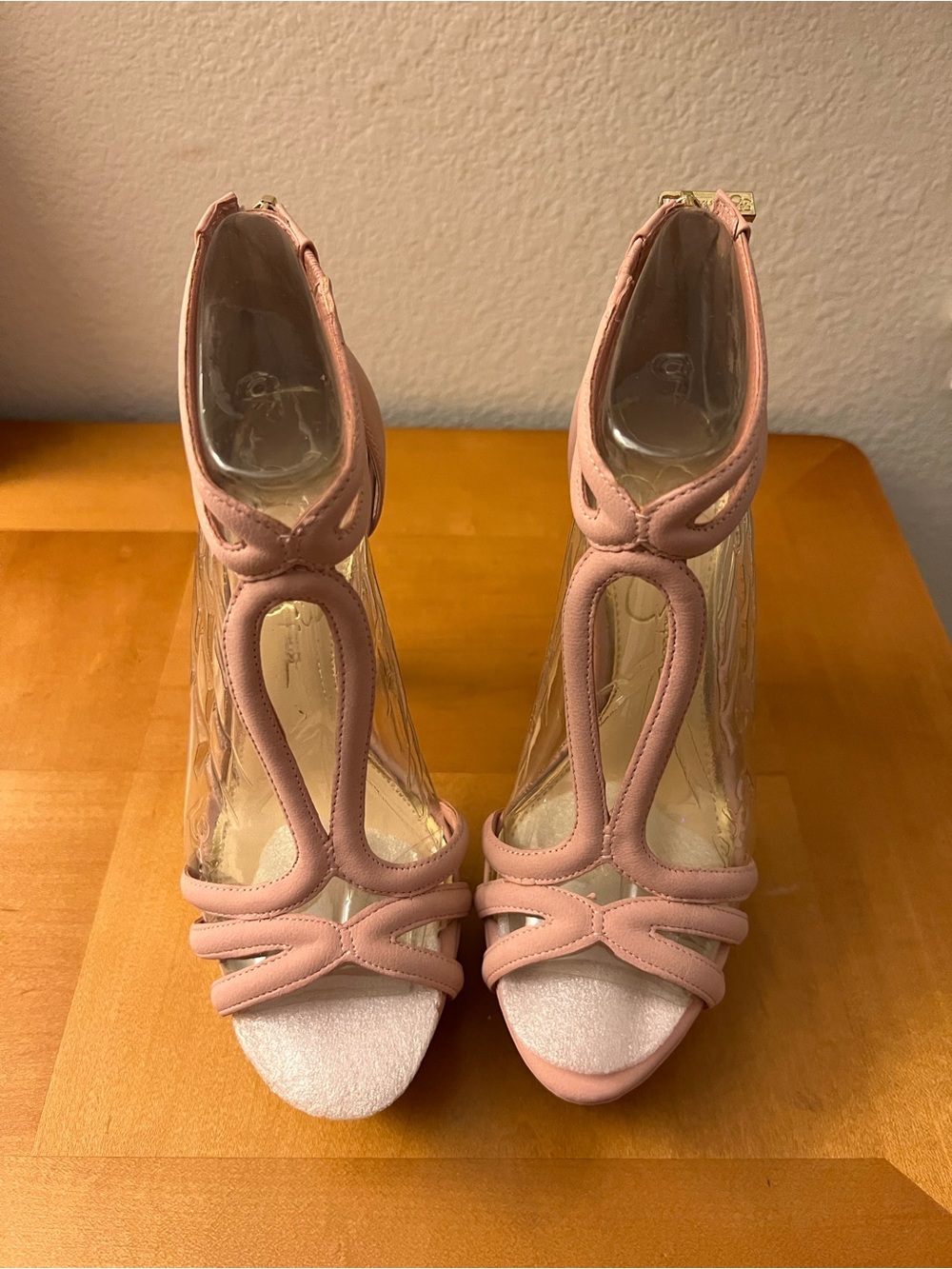 Jessica Simpson Salvati Blush Pink High Heel Sandals